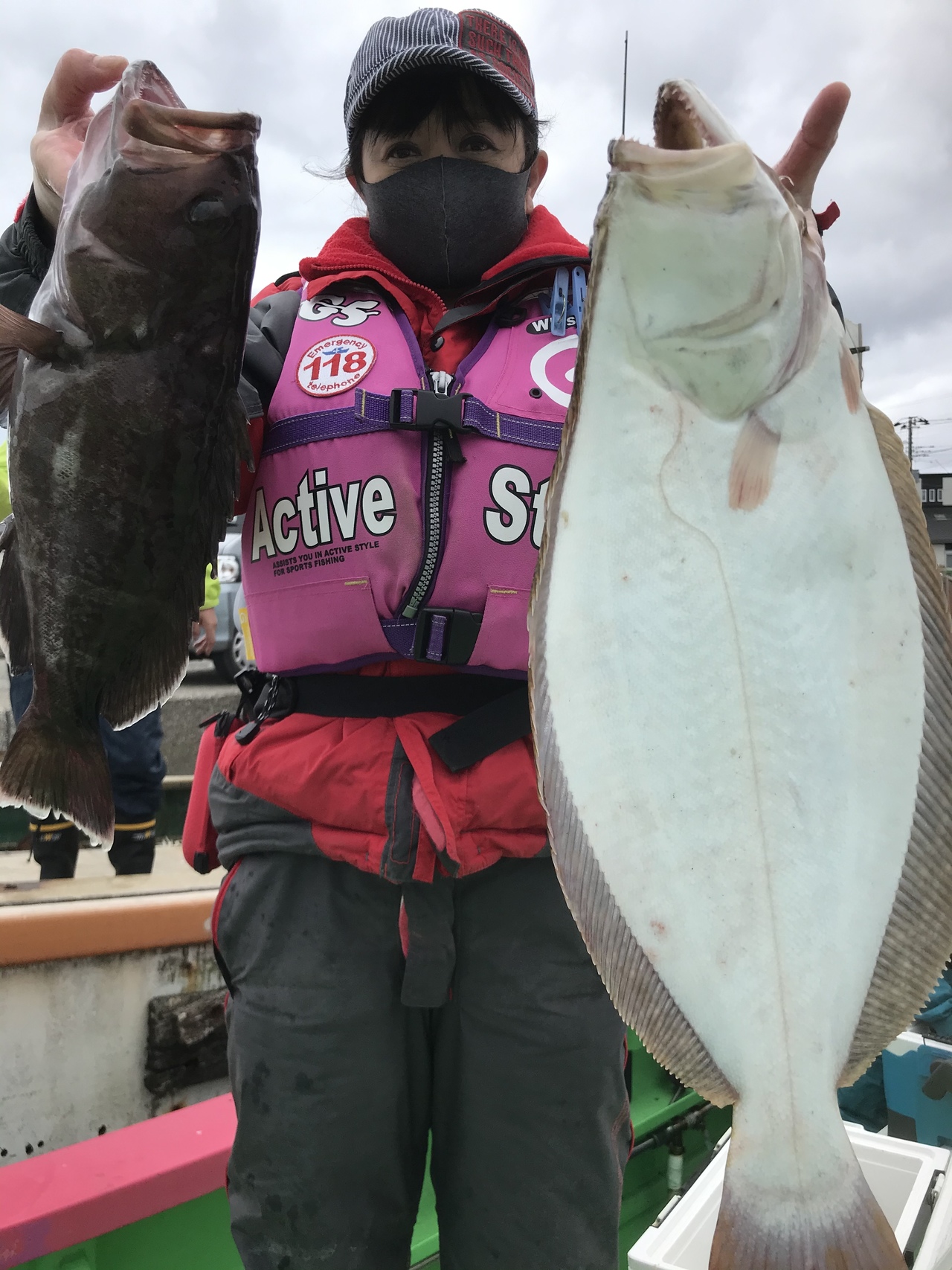 ヒラメの釣果 21年2月14日 よしえ丸 千葉県 大原港 ベリー釣船予約