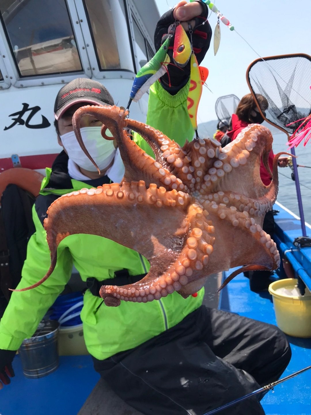 タコの釣果 21年4月30日 太丸 大阪府 出島漁港 ベリー釣船予約