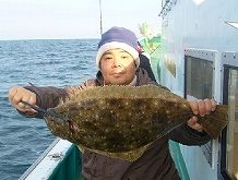 【大南荘勝丸】ヒラメ釣りも有名です